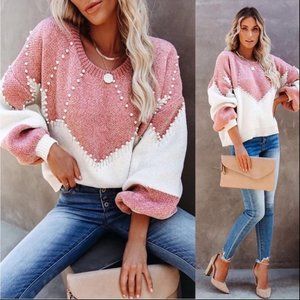 Vici Vivianna Embellished Chenille Sweater